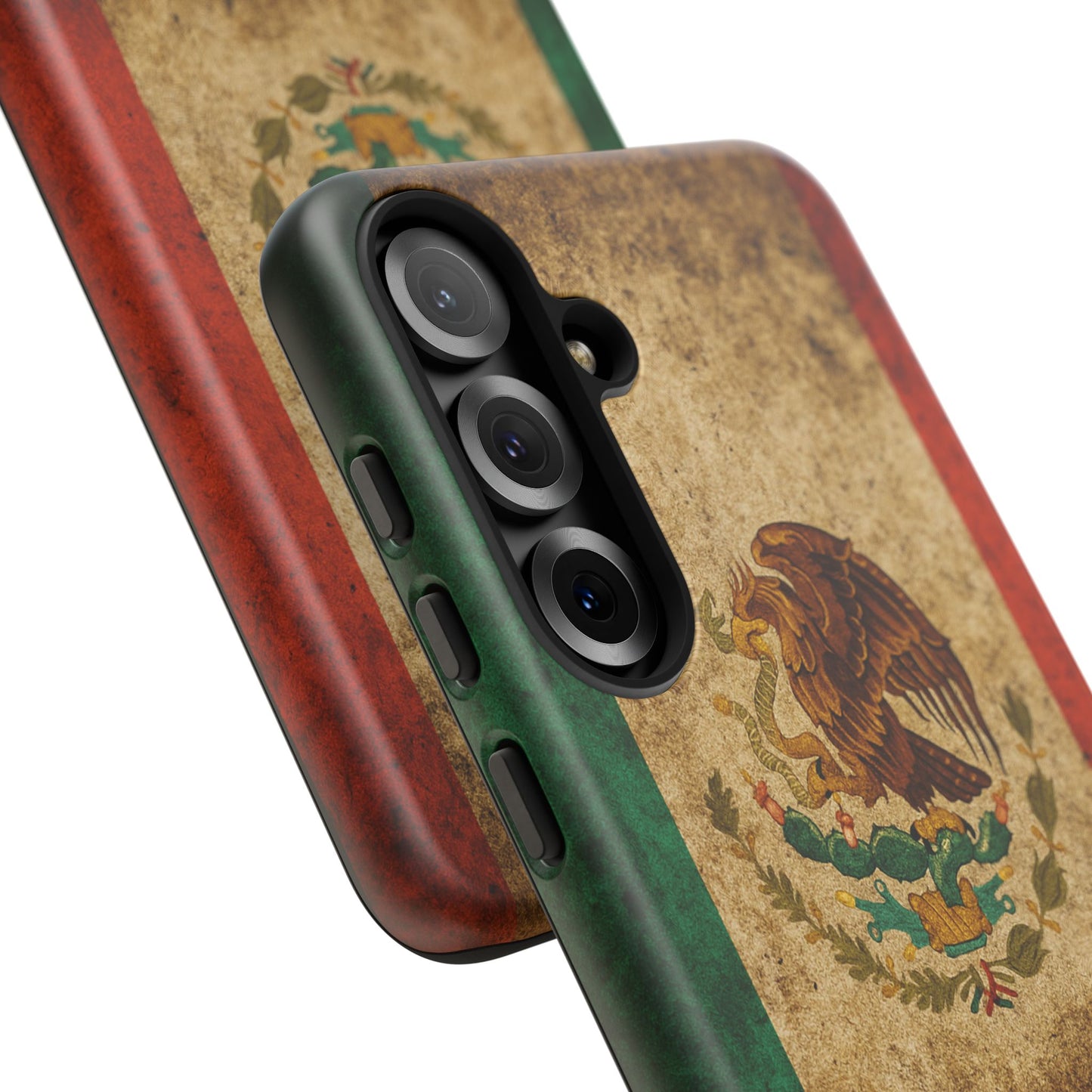 Vintage Mexico Flag Phone Case – Mexican Pride Grunge Flag Aesthetic Tough Case