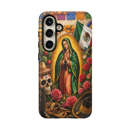 Virgen de Guadalupe Phone Case Mexican Floral iPhone Samsung Pixel Case