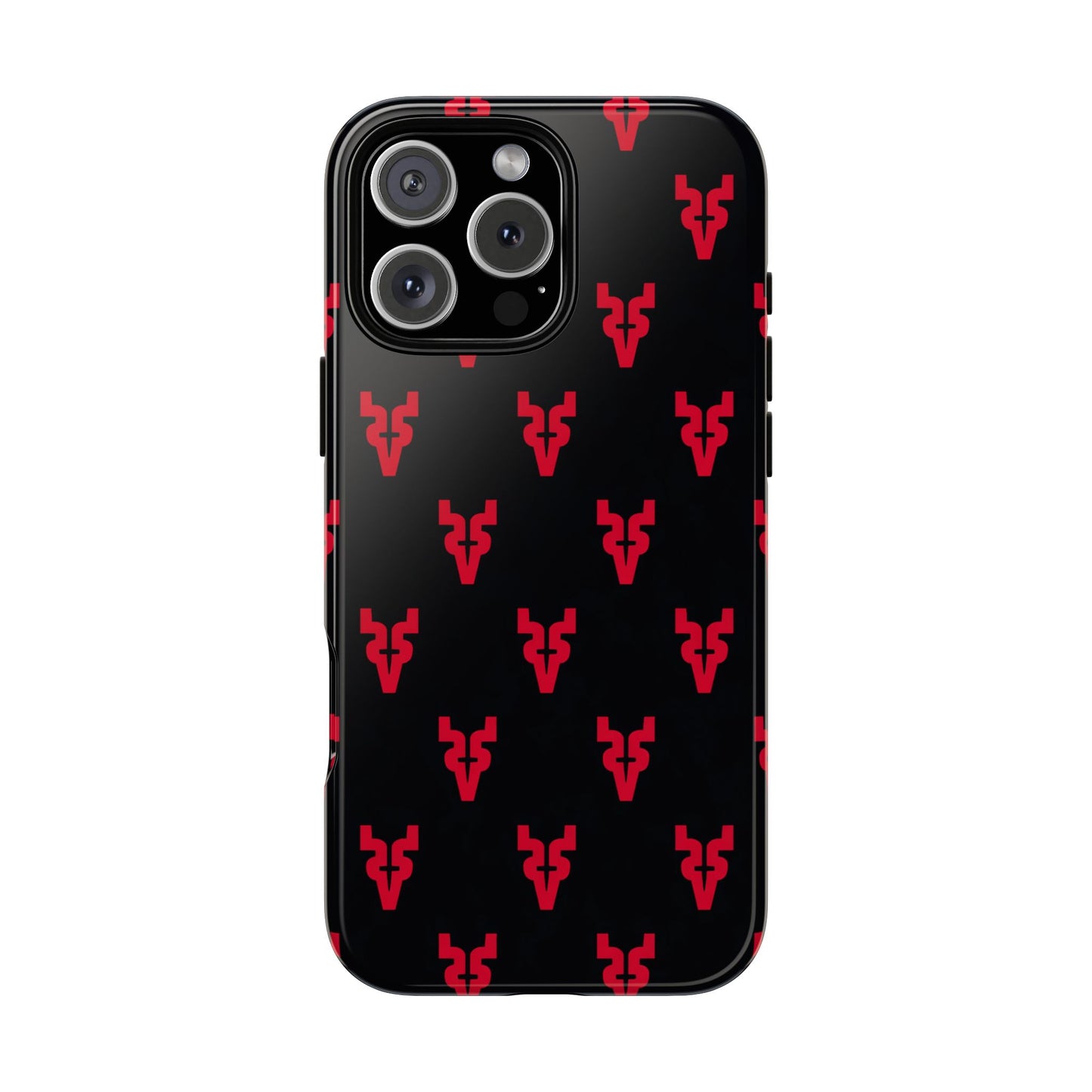 Mazatlán Bull Phone Case – Black Red Streetwear Tough Shockproof Cover