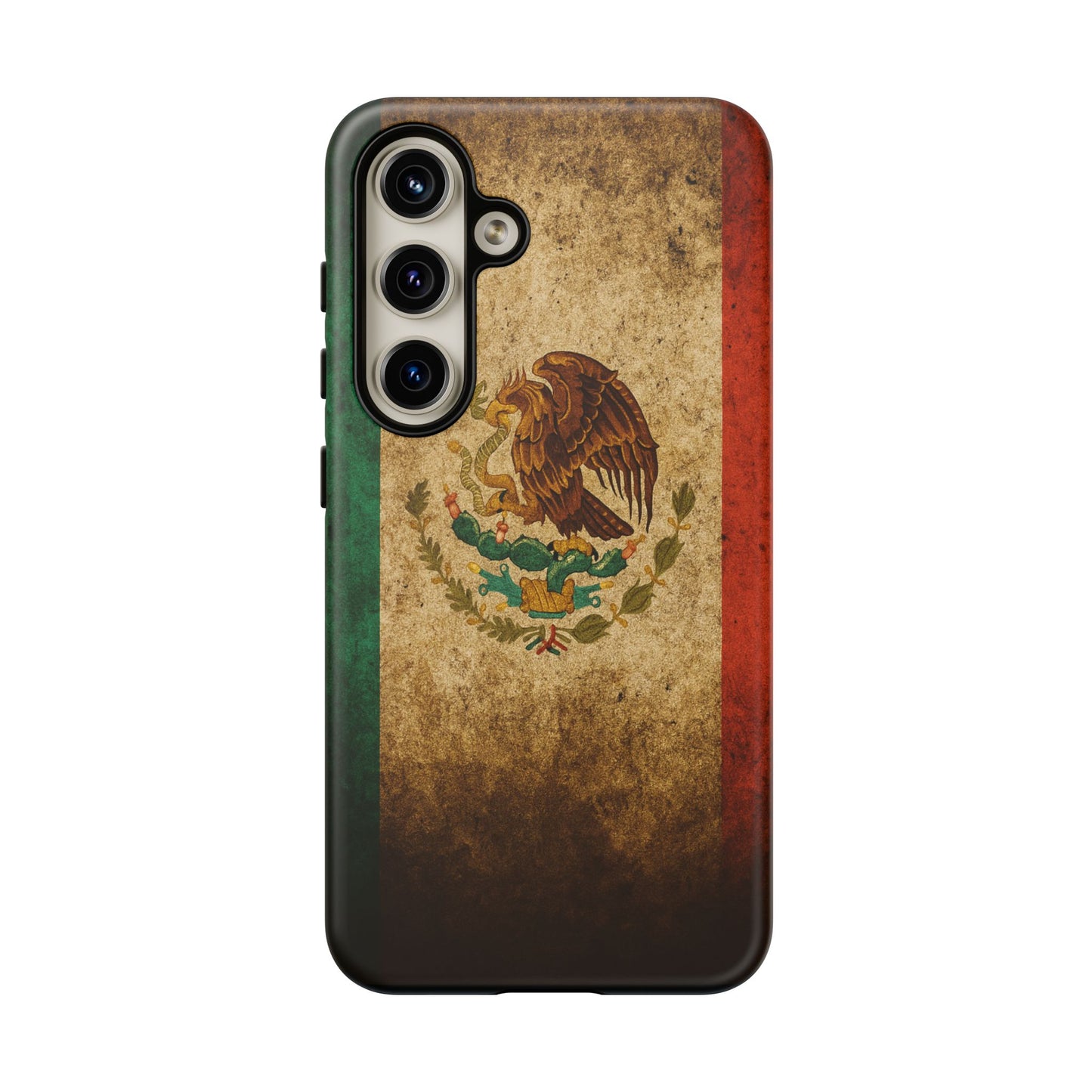 Vintage Mexico Flag Phone Case – Mexican Pride Grunge Flag Aesthetic Tough Case
