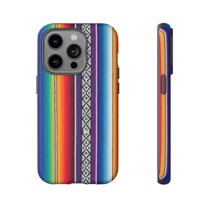 Serape Stripe Phone Case – Colorful Mexican Blanket Pattern Tough Case