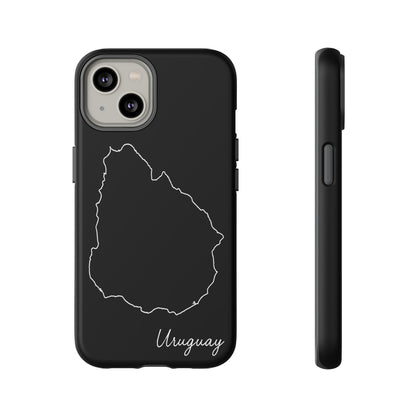 Uruguay Outline Phone Case – Minimal Country Map Tough Case (iPhone, Samsung, Pixel)