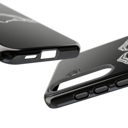 Skeleton Hands Heart Phone Case | Gothic Black Protective Cover