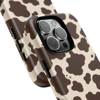Western Cow Print Tough Phone Case for iPhone Samsung Galaxy Pixel