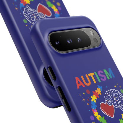 Autism Awareness Tough Case – "Love Connects All Pieces" Phone Case for Iphone, Samsung Galaxy and Pixel