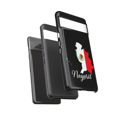 Nayarit Mexico Flag Map Phone Case | Mexican American Pride Tough Case for iPhone & Samsung