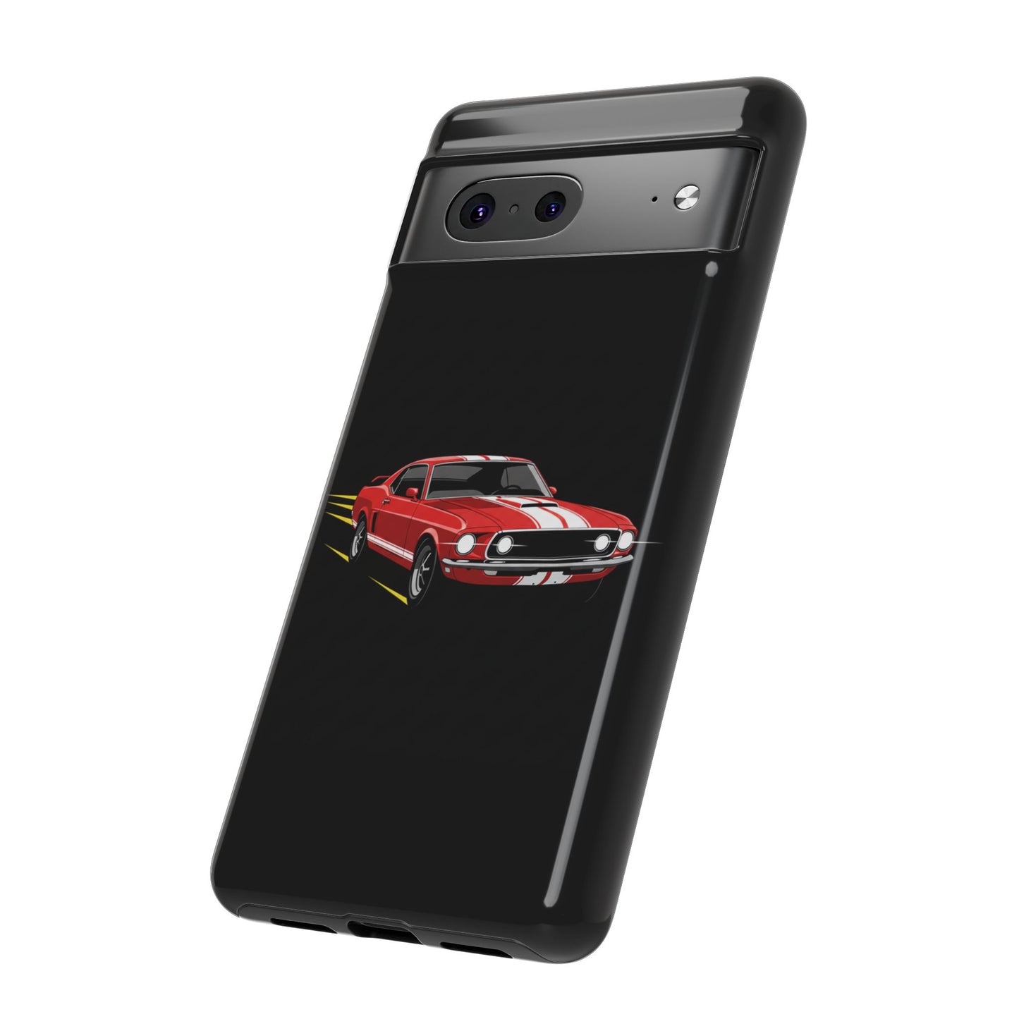 Red Muscle Car Phone Case – Classic Car Racing Tough Protective Case