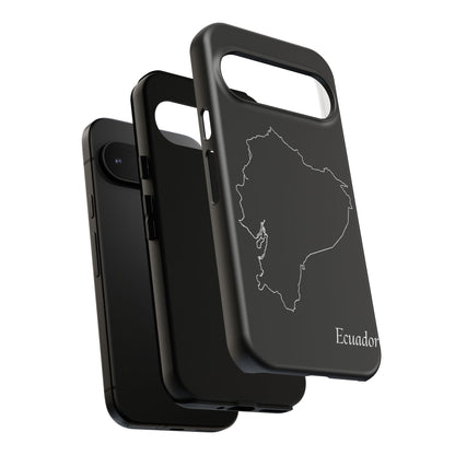 Ecuador Outline Phone Case – Minimal Country Map Tough Case (iPhone, Samsung, Pixel)