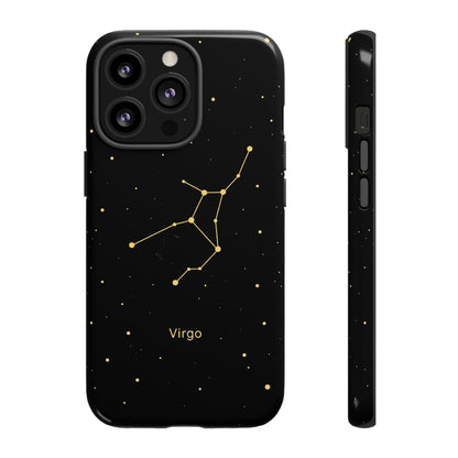 Virgo Zodiac Constellation Phone Case – Luxe Gold Celestial Cover