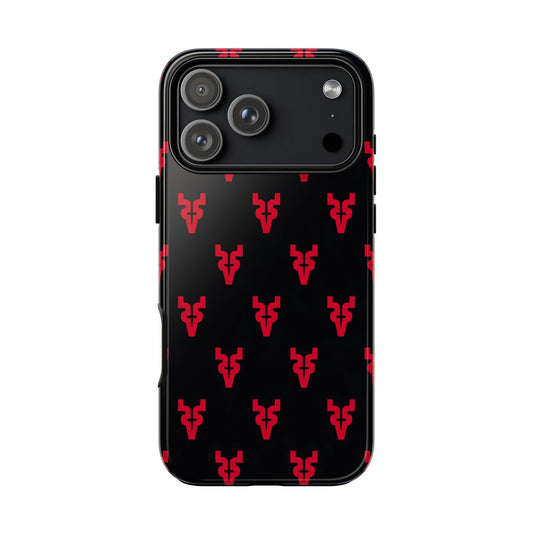 Mazatlán Bull Phone Case – Black Red Streetwear Tough Shockproof Cover
