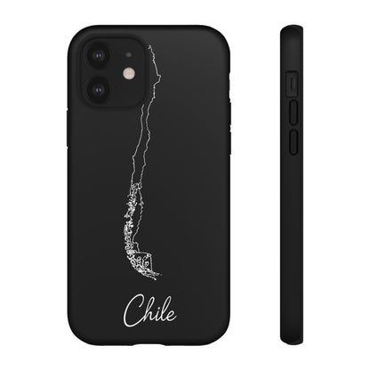 Chile Outline Phone Case – Minimal Country Map Tough Case (iPhone, Samsung, Pixel)