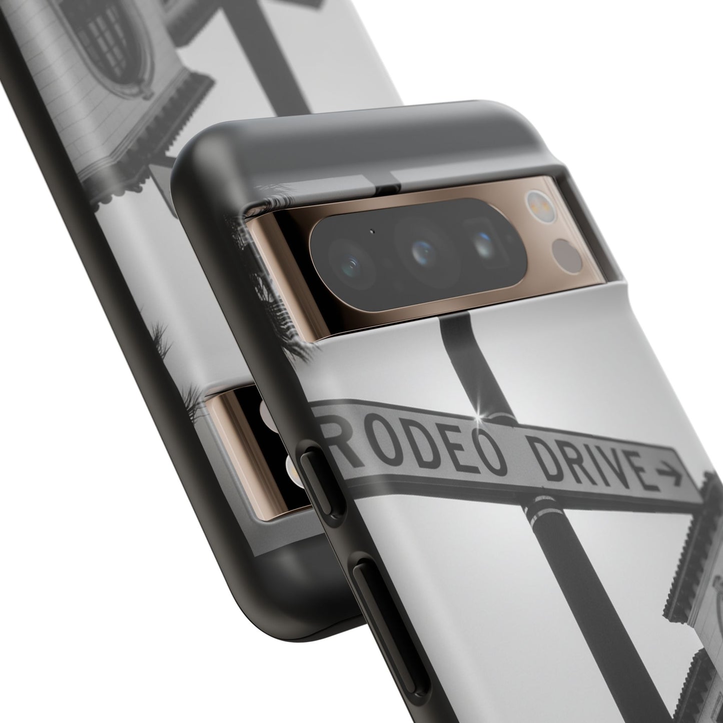 Rodeo Drive Phone Case | Los Angeles Aesthetic Black & White Photography | Luxury LA Street Tough Case for iPhone & Samsung