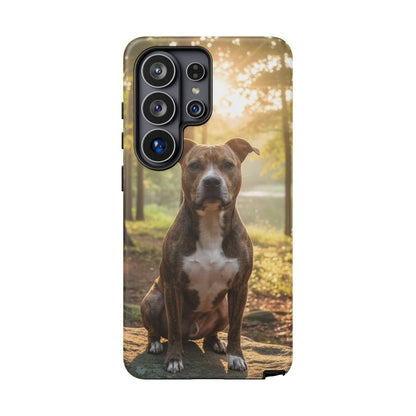 Pit Bull Phone Case – Dog Portrait Tough Case (iPhone, Samsung, Pixel)
