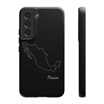 Mexico Outline Phone Case – Minimal Country Map Tough Case (iPhone, Samsung, Pixel)