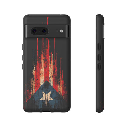 Puerto Rico Flag Phone Case | Distressed Puerto Rican Flag Tough Case | Boricua Pride Protective iPhone Samsung Cover
