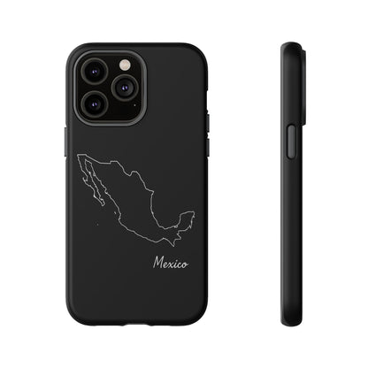 Mexico Outline Phone Case – Minimal Country Map Tough Case (iPhone, Samsung, Pixel)