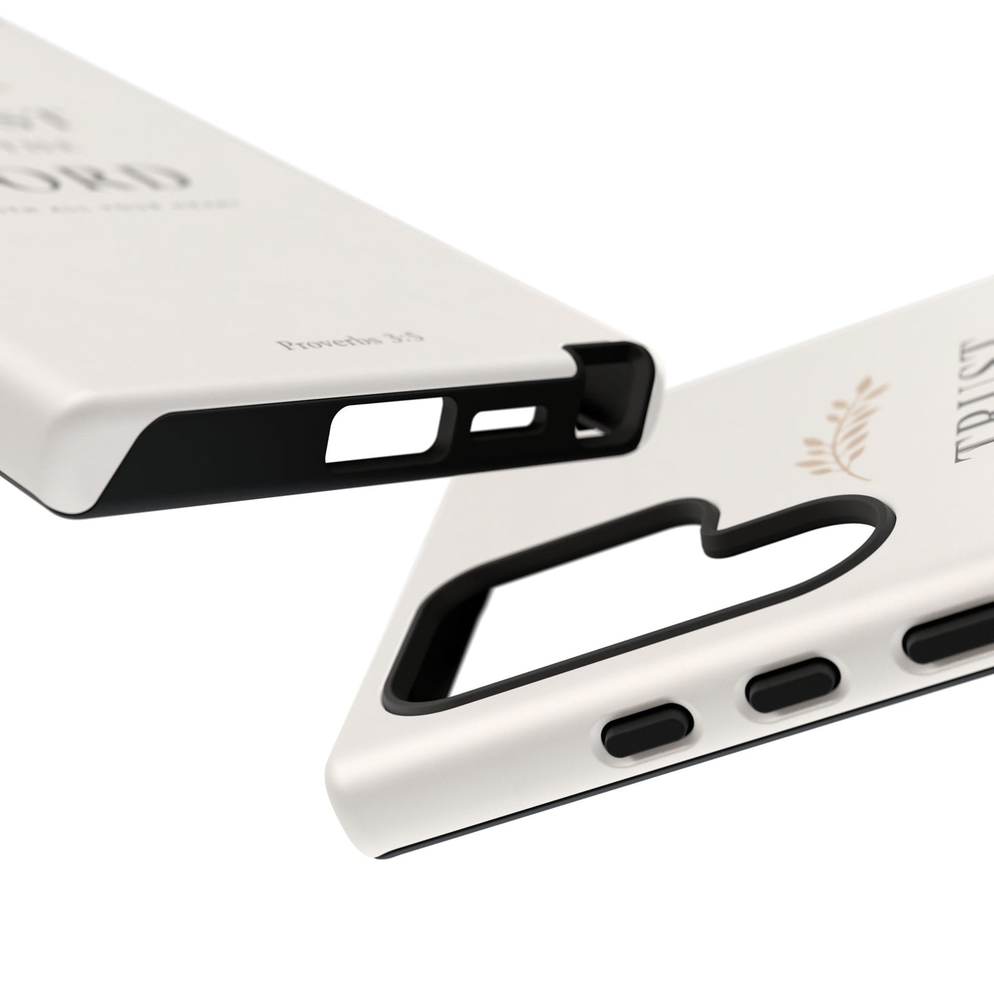 Proverbs 3:5 Christian Phone Case Trust in the Lord Minimalist Faith Cover