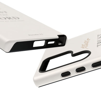 Proverbs 3:5 Christian Phone Case Trust in the Lord Minimalist Faith Cover