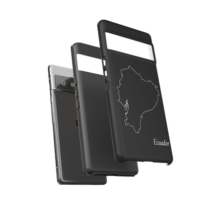 Ecuador Outline Phone Case – Minimal Country Map Tough Case (iPhone, Samsung, Pixel)