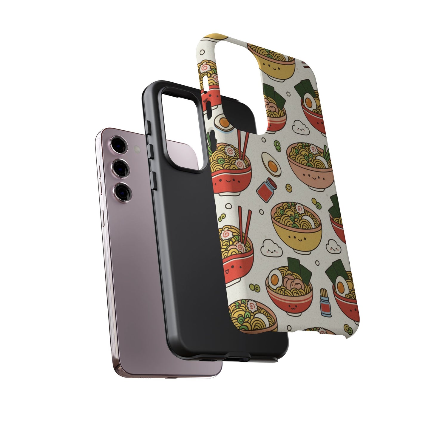 Kawaii Ramen Phone Case – Cute Japanese Food Pattern | Noodle Bowl Aesthetic Case