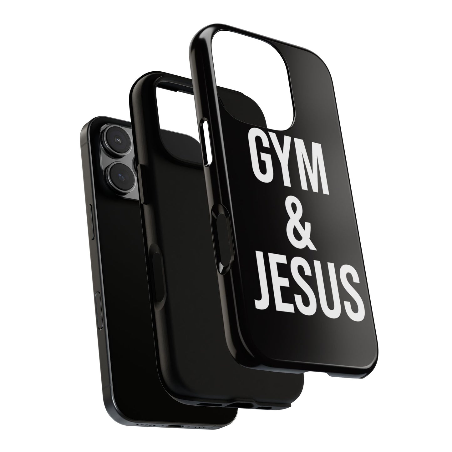 Gym & Jesus Phone Case Christian Faith Workout Gym Motivation Case
