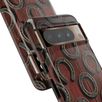 Rustic Horseshoe Western Phone Case – Cowboy Country Ranch Tough Case