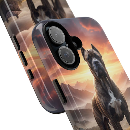 Cane Corso Phone Case – Guard Dog Sunset Tough Case (iPhone, Samsung, Pixel) | Dog Lover Gift
