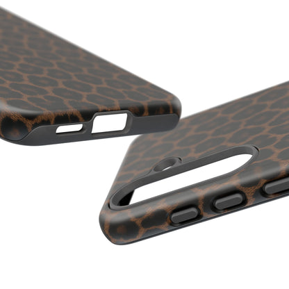 Brown Leopard Print Phone Case | Classic Animal Print Aesthetic Tough Protective Case