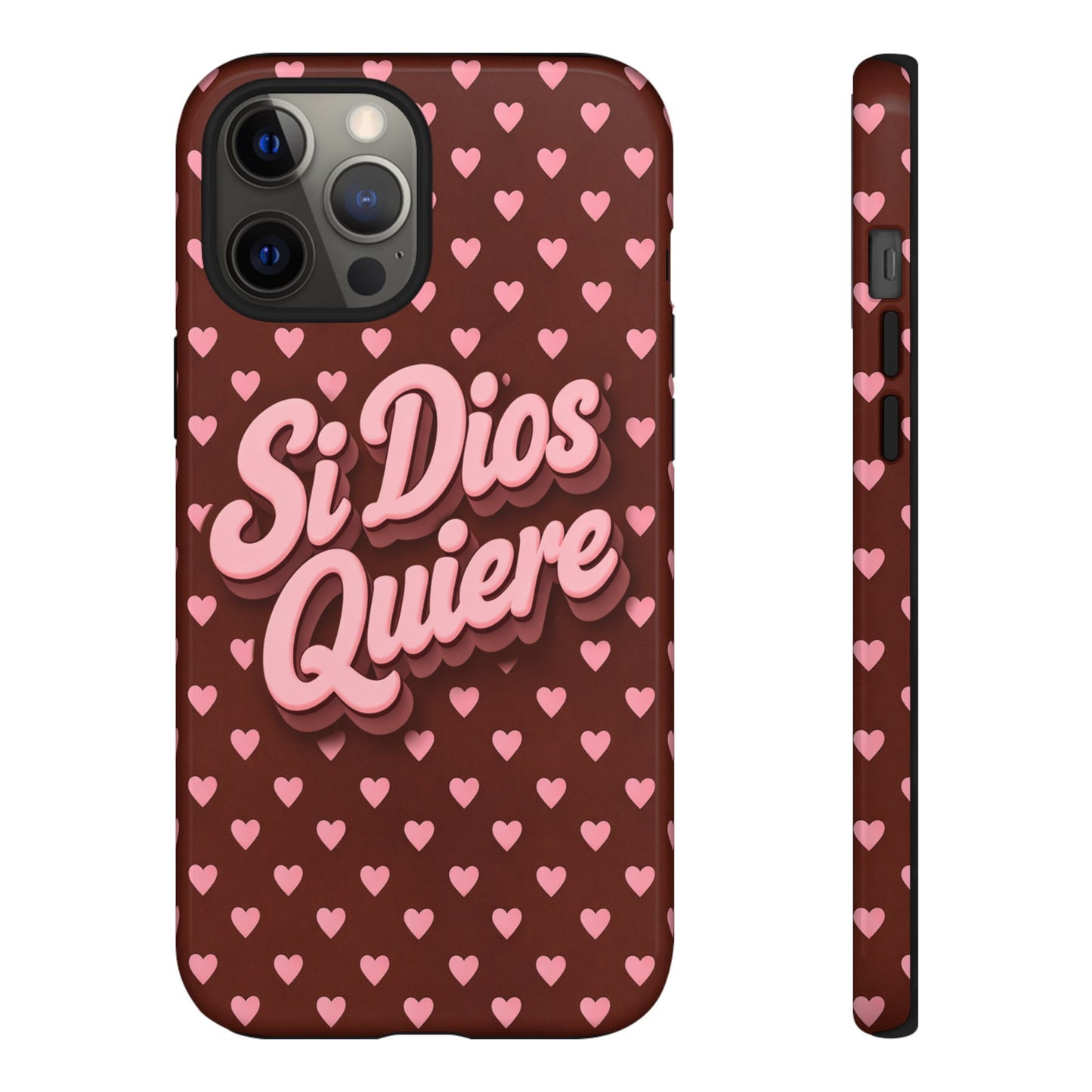 Si Dios Quiere Phone Case Latina Aesthetic Pink Hearts iPhone Samsung