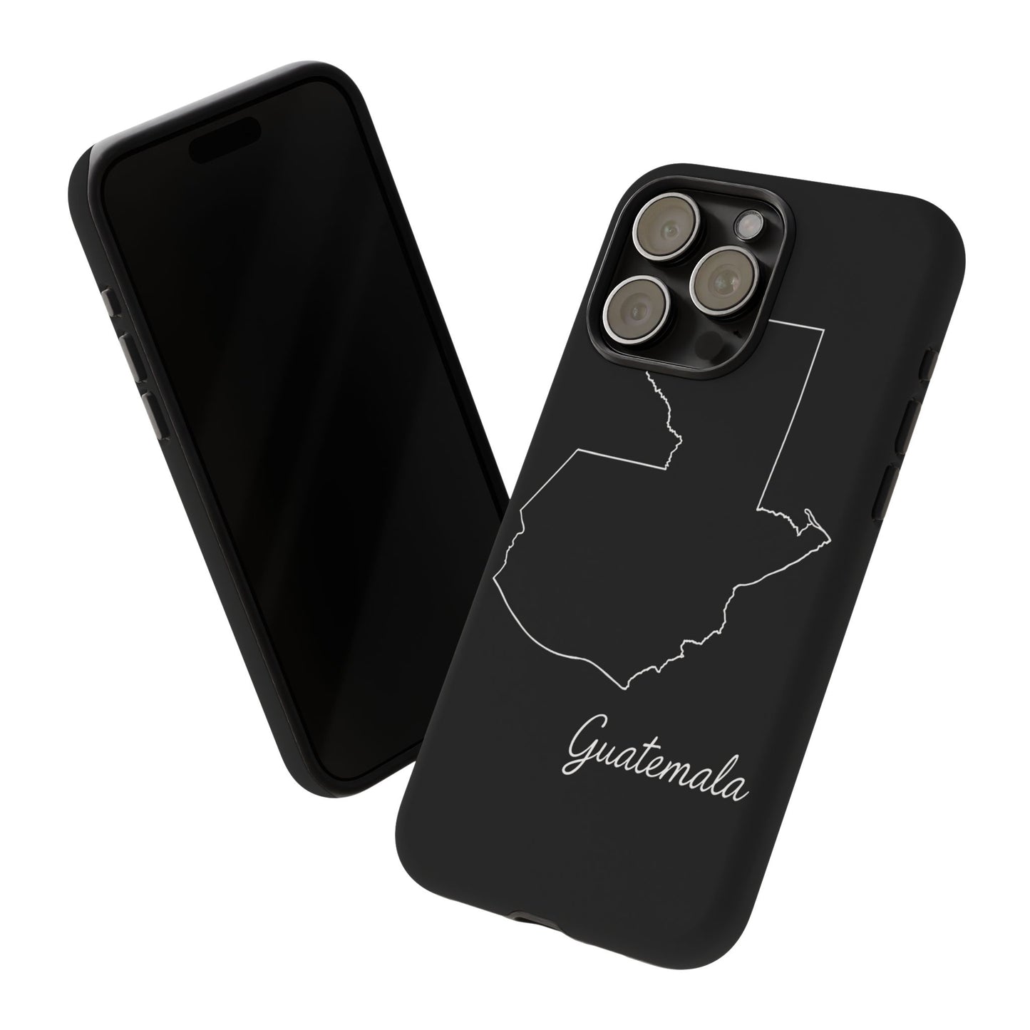 Guatemala Outline Phone Case – Minimal Country Map Tough Case (iPhone, Samsung, Pixel)