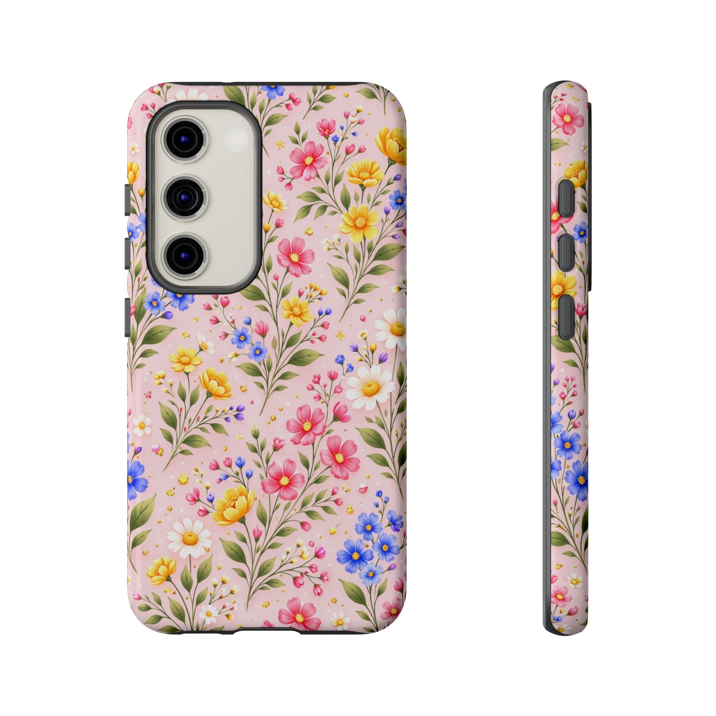 Wildflower Floral Phone Case Vintage Spring Meadow Tough Cover