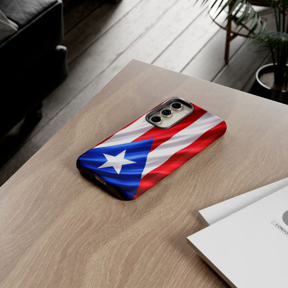Puerto Rico Flag Phone Case | Boricua Pride Tough Case | Puerto Rican Flag Protective Cover for iPhone & Samsung