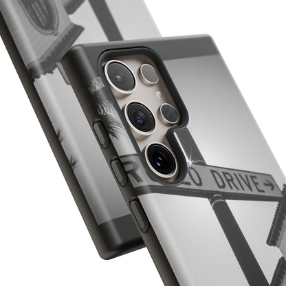 Rodeo Drive Phone Case | Los Angeles Aesthetic Black & White Photography | Luxury LA Street Tough Case for iPhone & Samsung