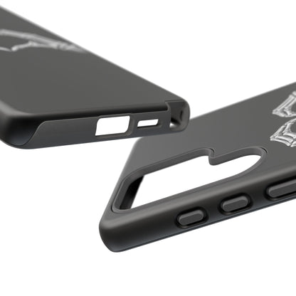 Skeleton Hands Heart Phone Case | Gothic Black Protective Cover