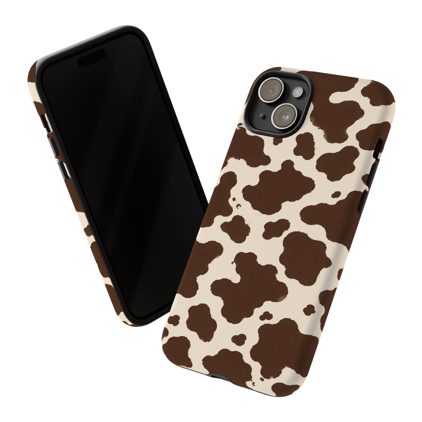 Western Cow Print Tough Phone Case for iPhone Samsung Galaxy Pixel