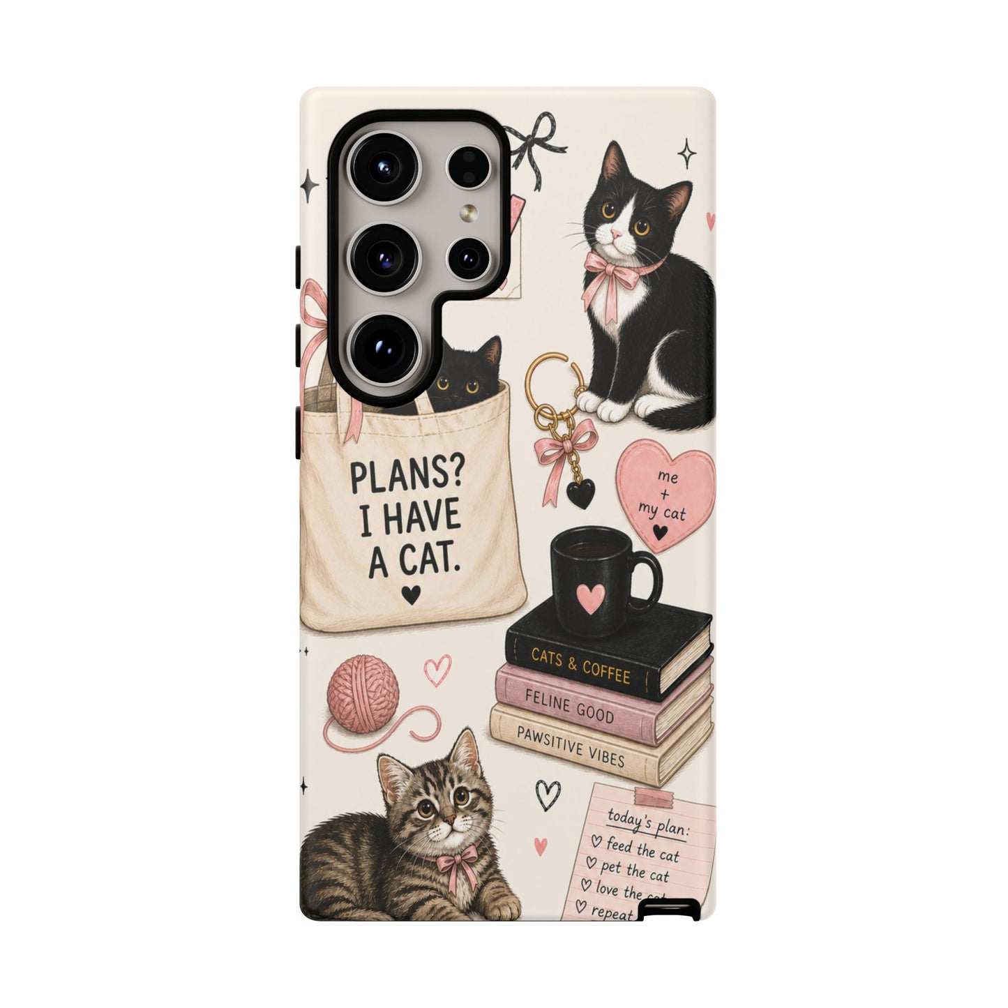 Cat Lover Phone Case | Plans? I Have A Cat Cute Aesthetic Cover