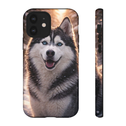 Siberian Husky Tough Phone Case | Blue Eyes Dog Cover Protective iPhone Case