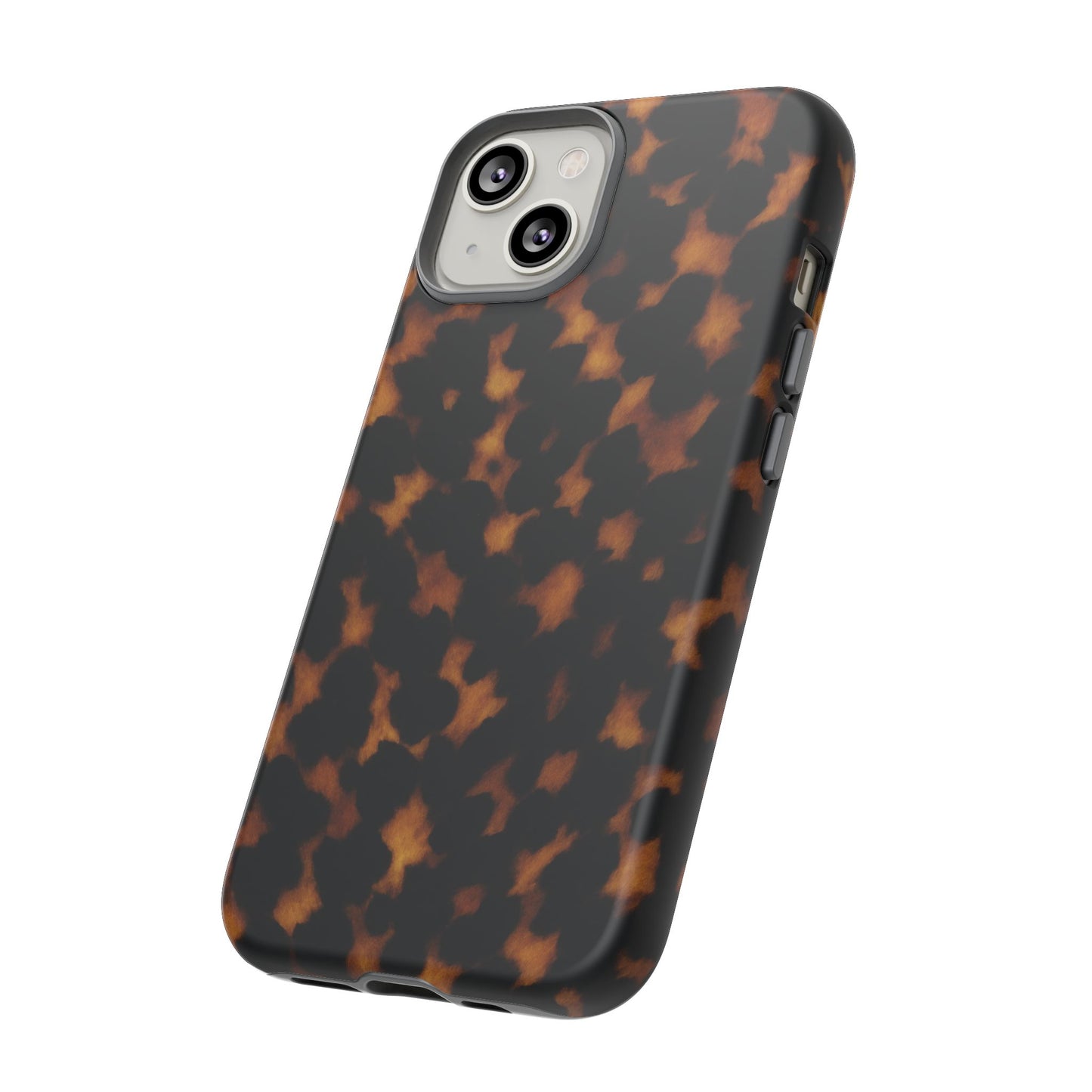 Tortoiseshell Phone Case – Brown Leopard Pattern Luxury Tough Protective Case