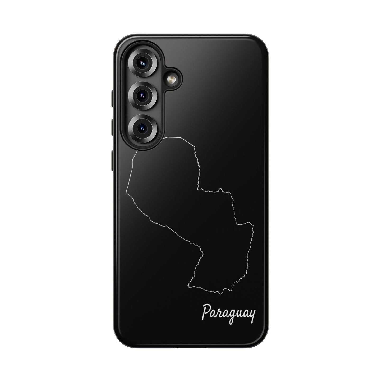 Paraguay Outline Phone Case – Minimal Country Map Tough Case (iPhone, Samsung, Pixel)