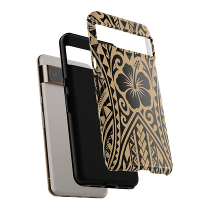 Polynesian Tribal Hawaiin Hibiscus Phone Case for iPhone Samsung Galaxy