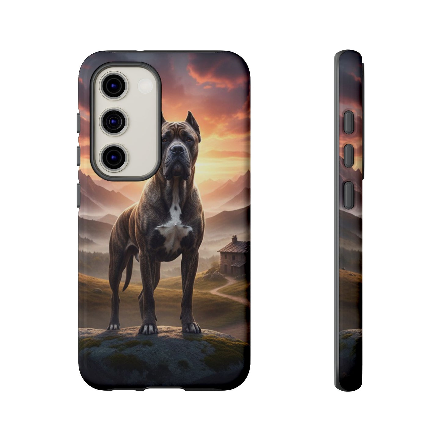 Cane Corso Phone Case – Guard Dog Sunset Tough Case (iPhone, Samsung, Pixel) | Dog Lover Gift