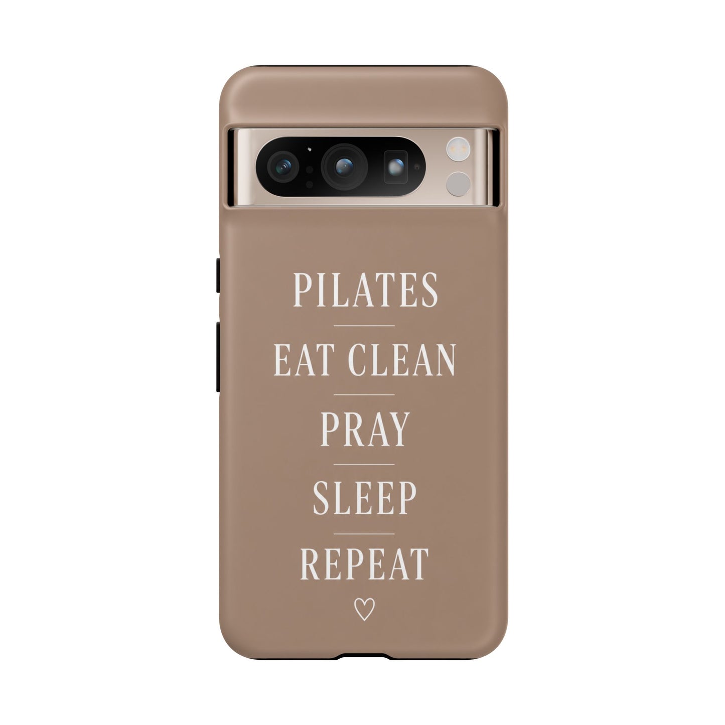 Pilates Phone Case | Eat Clean Pray Sleep Repeat Aesthetic | Wellness Girl Gift