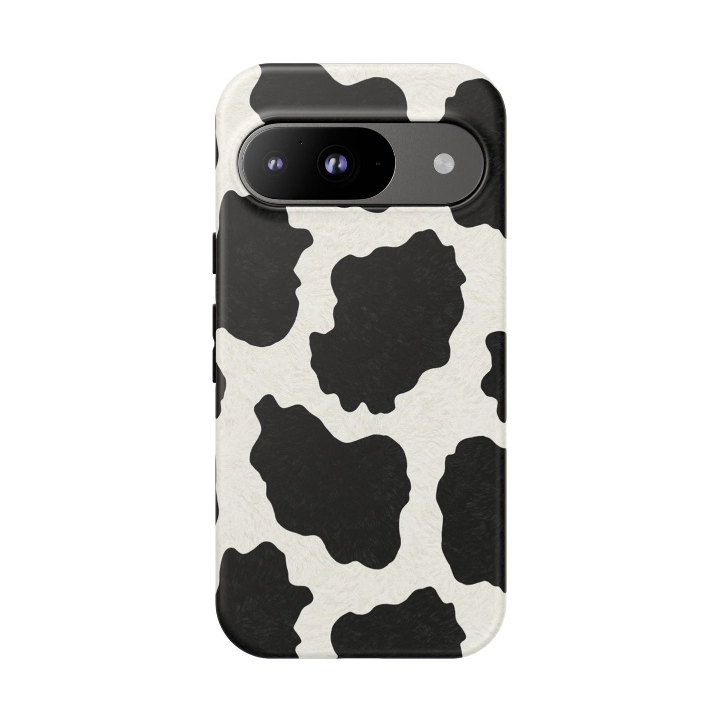 Black & White Cow Print Phone Case | Aesthetic Tough Protective Case