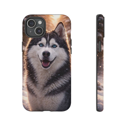 Siberian Husky Tough Phone Case | Blue Eyes Dog Cover Protective iPhone Case