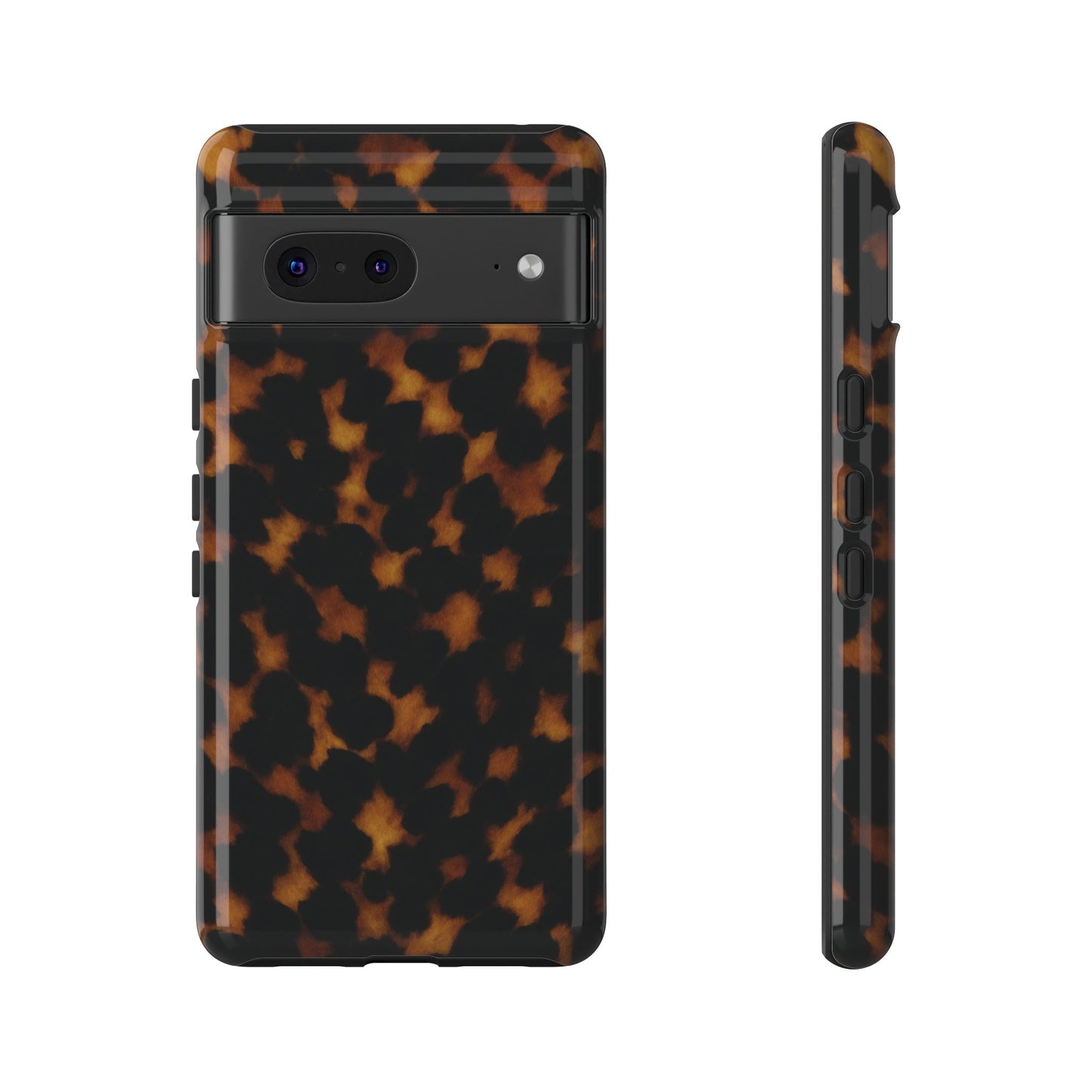 Tortoiseshell Phone Case – Brown Leopard Pattern Luxury Tough Protective Case