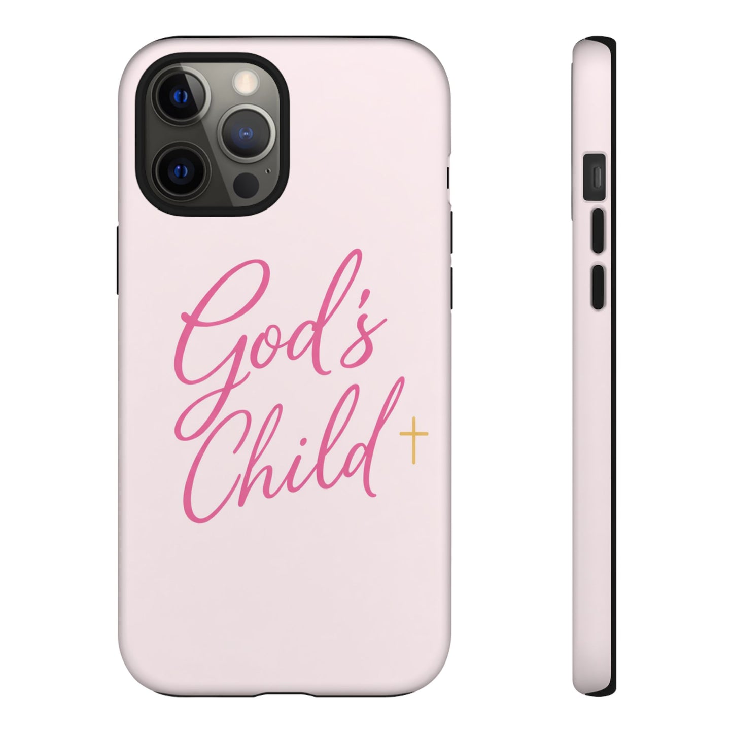 Gods Child Phone Case Christian Pink Aesthetic Tough iPhone Case