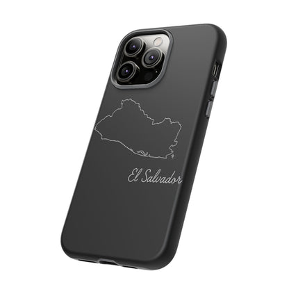 El Salvador Outline Phone Case – Minimal Country Map Tough Case (iPhone, Samsung, Pixel)