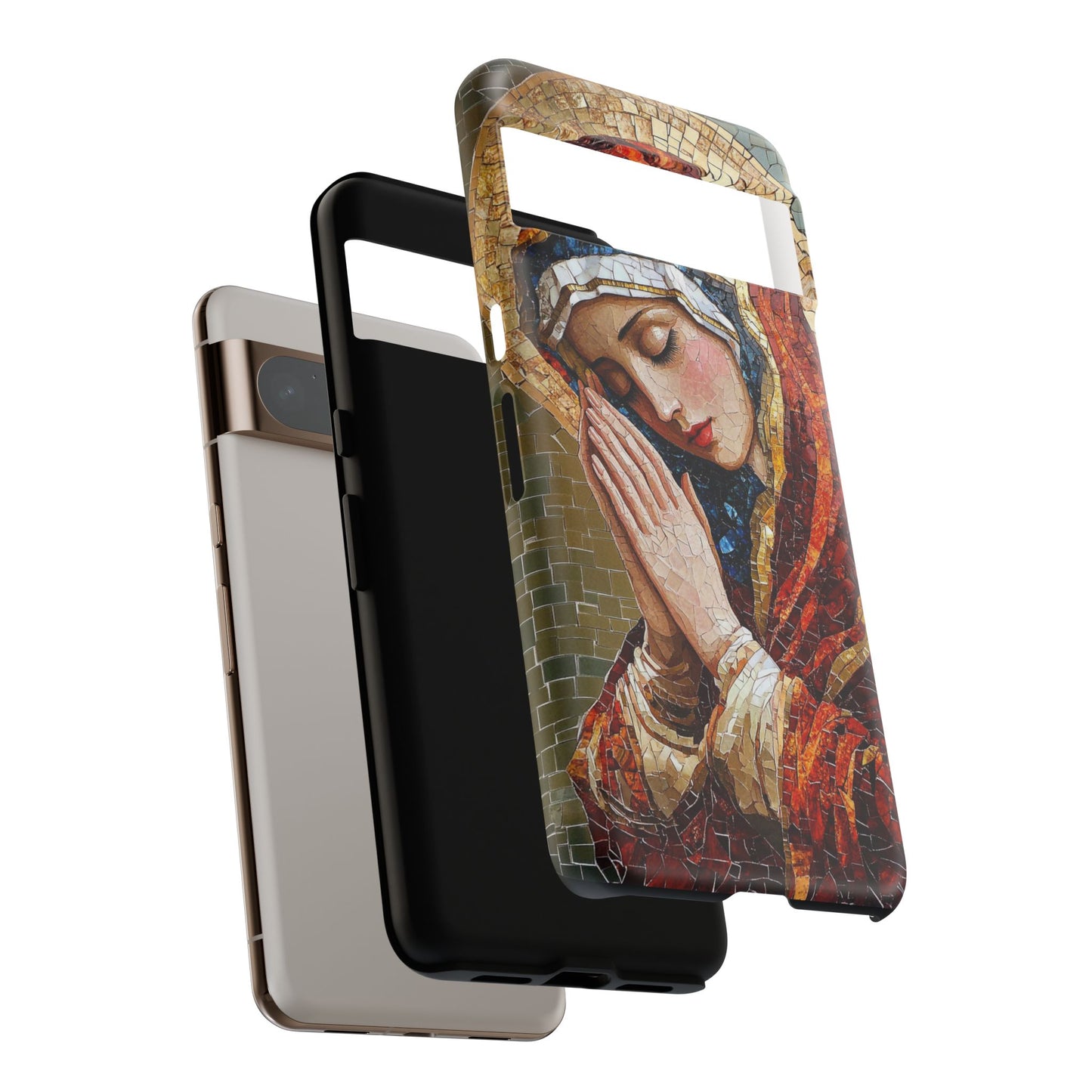 Virgin Mary Phone Case, Catholic Phone Case, Christian Aesthetic Case, Religious iPhone Case, Saint Art Case, Faith Gift