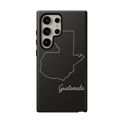 Guatemala Outline Phone Case – Minimal Country Map Tough Case (iPhone, Samsung, Pixel)