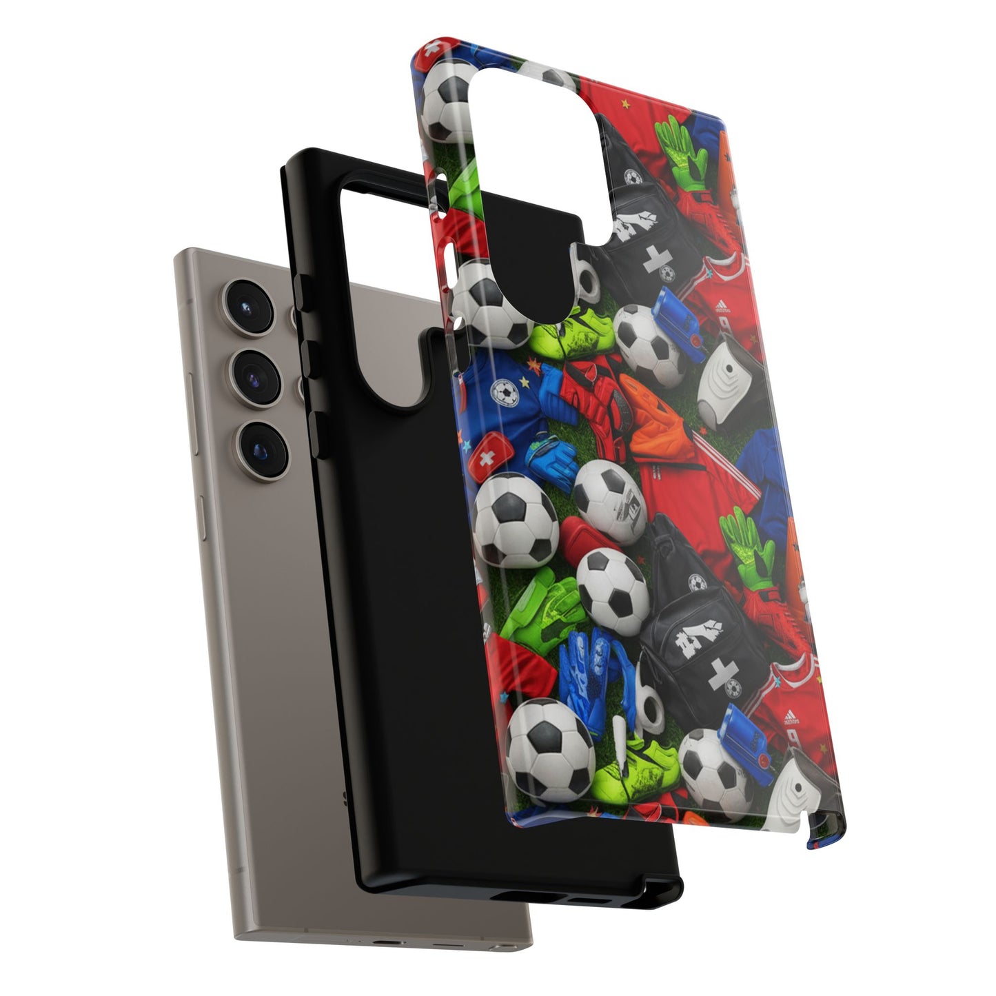 Soccer Ball Pattern Phone Case – Sports Fan Tough Protective Game Day Case